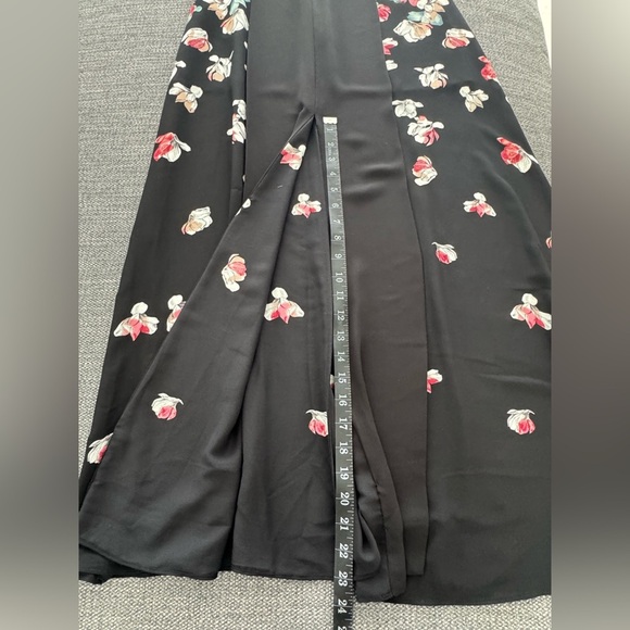 BCBG MaxAzria Etta Maxi Dress size XS Sleeveless Black Floral - Picture 11 of 11